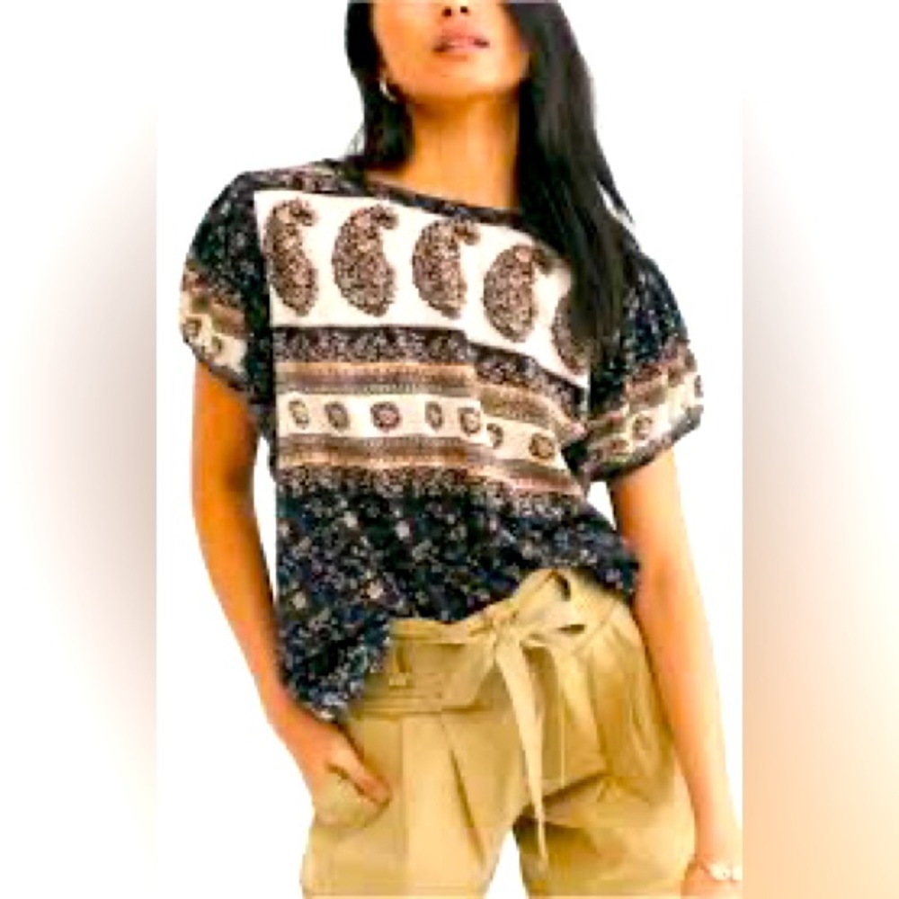 Free People Paisley Top
